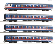 Roco 6200200 - H0 - 4-tlg. Set Personenwagen Wendezug Valousek-Editon, ÖBB, Ep. V - DC-Digital